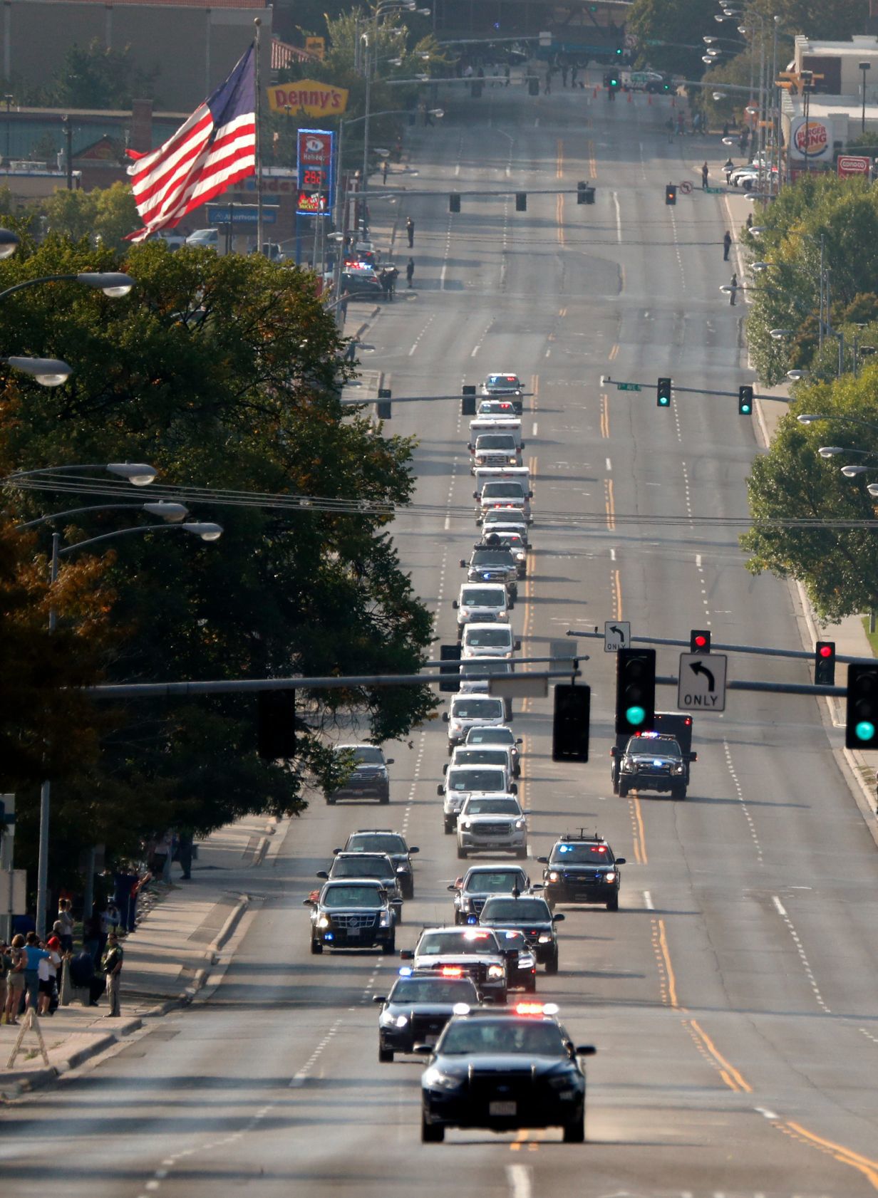 The Presidential motorcade